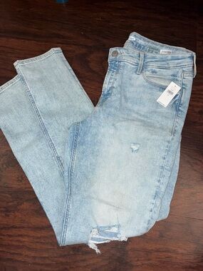 Old Navy Light Blue Faded Slim Jeans
